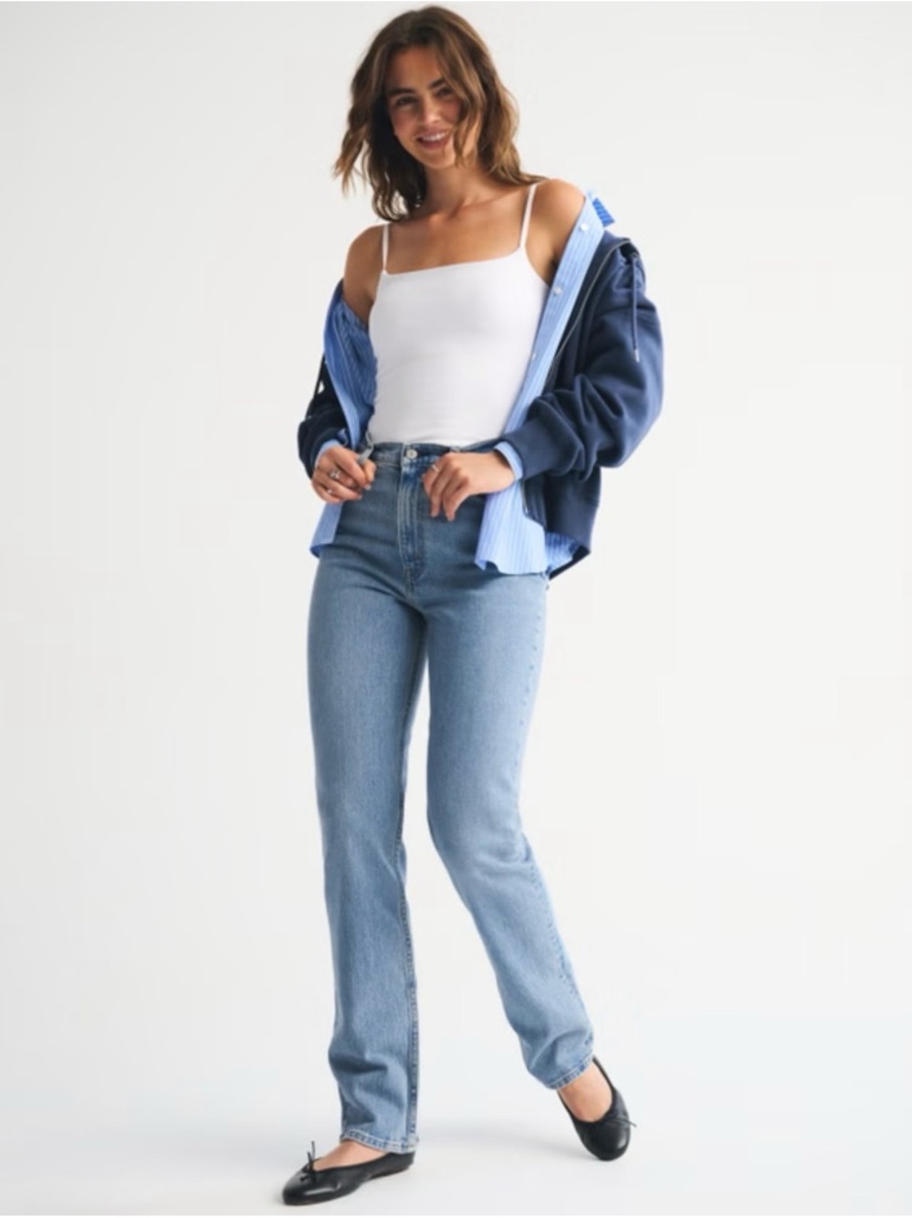 Abercrombie Ultra High Rise 90s Straight Jean